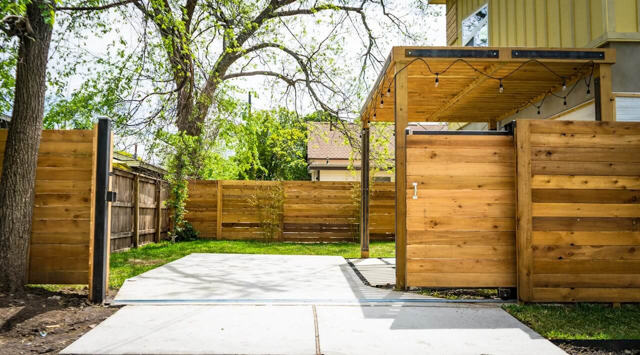 pergola built on existing deck