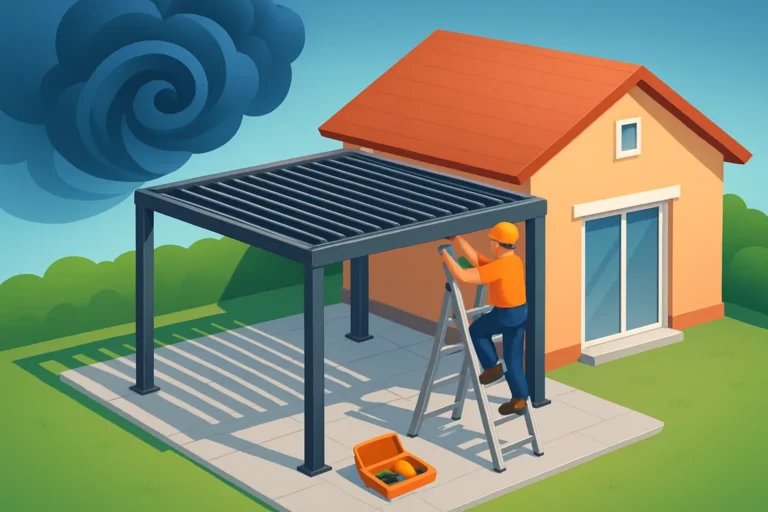 Florida Hurricane-Rated Pergola Installation